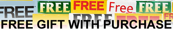 Free gifts with purchase!